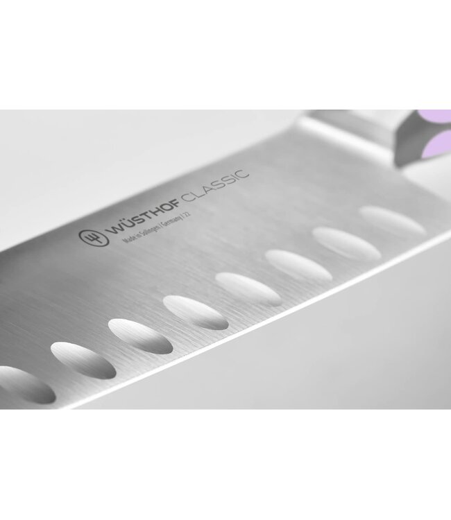 Wusthof Classic Purple Yam  santoku met kuiltjes 17cm