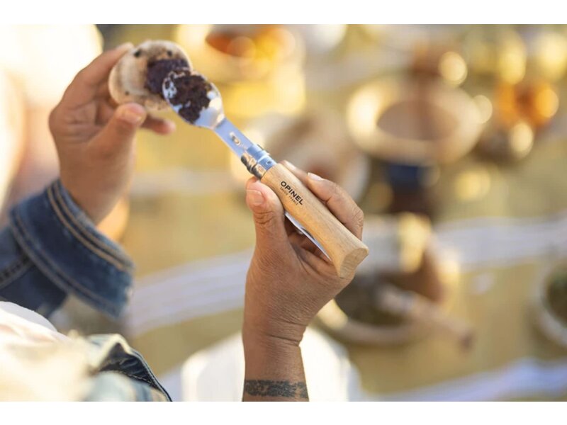 Opinel Picnic + set met lepel- en vorkopzetstuk en microvezel servet