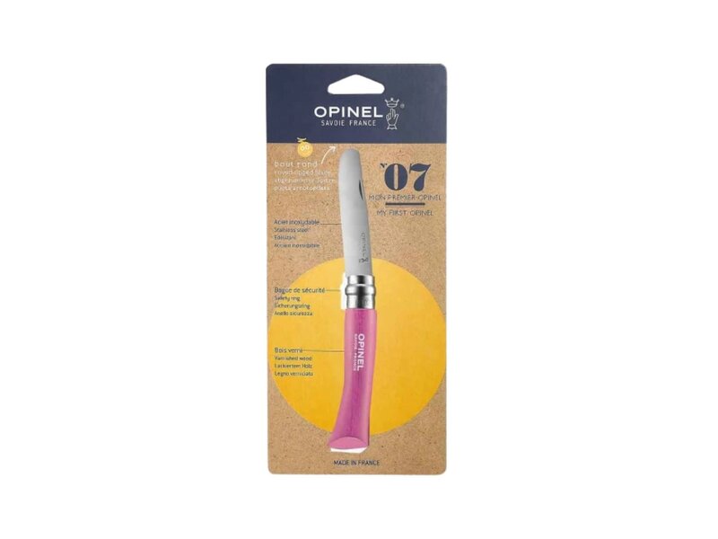 Opinel N°07 'My First Opinel' fuchsia