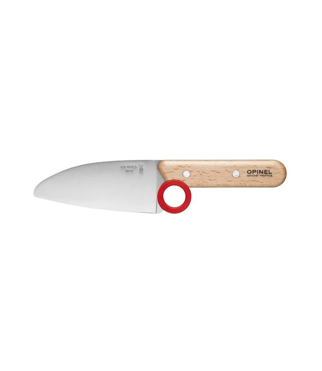 Opinel Le Petit Chef mes en vingerbeschermer rood