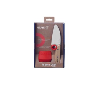 Opinel Le Petit Chef mes en vingerbeschermer rood