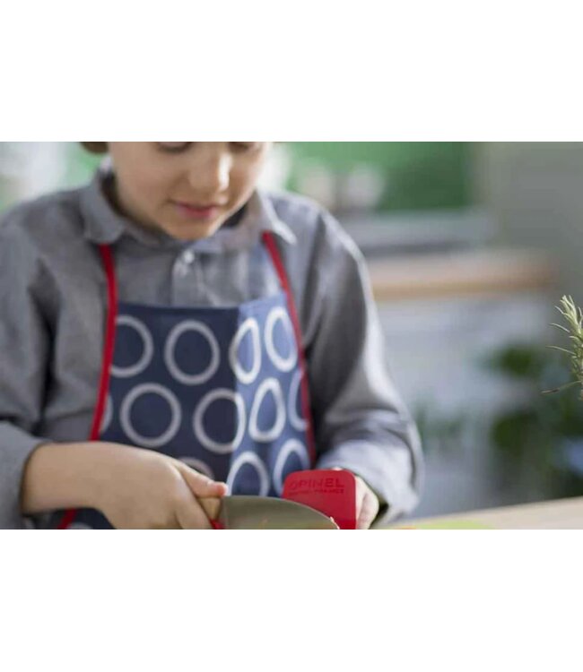 Opinel Le Petit Chef mes en vingerbeschermer rood