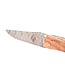 Camembert 11cm olijfhout - platines guillochées - damast