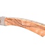 Camembert 11cm olijfhout - platines guillochées - damast