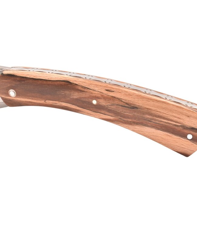 Camembert 11cm bois d'Aubrac - platines guillochées - damast