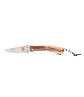 Camembert 11cm bois d'Aubrac - platines guillochées - damast