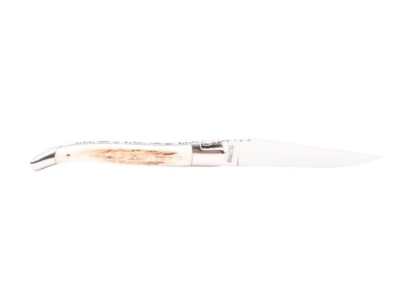 Laguiole en Aubrac 12cm bois de cerf - glanzend