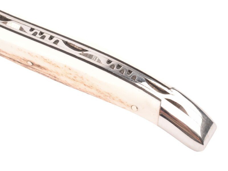 Laguiole en Aubrac 12cm bois de cerf - glanzend