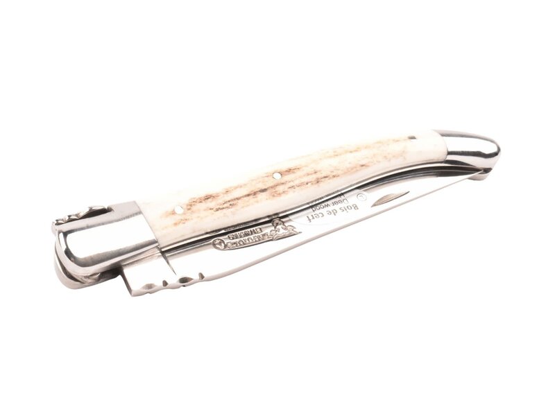 Laguiole en Aubrac 12cm bois de cerf - glanzend