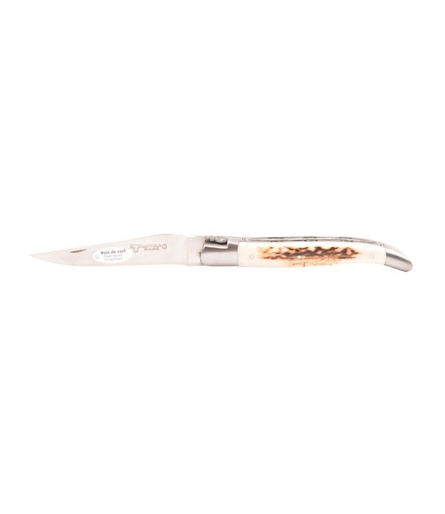 Laguiole en Aubrac 12cm hertengewei - double platines - mat