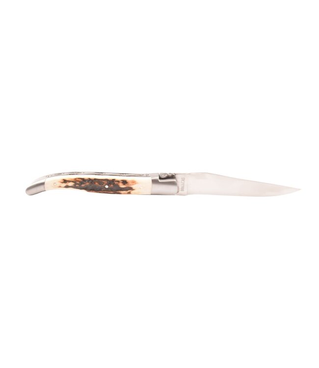 Laguiole en Aubrac 12cm hertengewei - double platines - mat