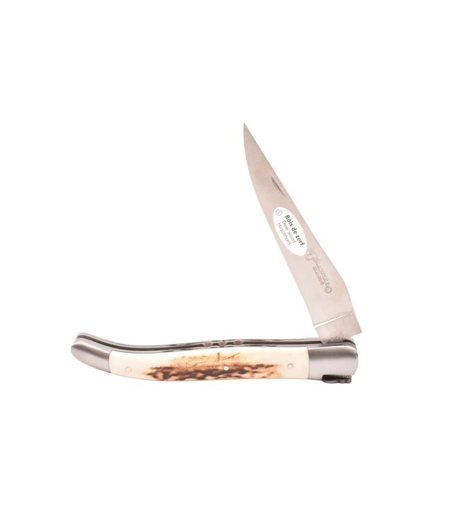 Laguiole en Aubrac 12cm hertengewei - double platines - mat
