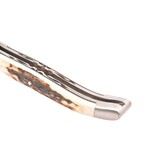 Laguiole en Aubrac 12cm bois de cerf - double platines - mat