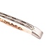 Laguiole en Aubrac 12cm hertengewei - double platines - mat