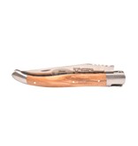 Laguiole en Aubrac 12cm olijfhout - spirale - double platines - mat