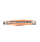 Laguiole en Aubrac 12cm olijfhout - spirale - double platines - mat