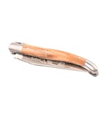 Laguiole en Aubrac 12cm olijfhout - spirale - double platines - mat