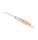 Laguiole en Aubrac 12cm olijfhout - spirale - double platines - mat