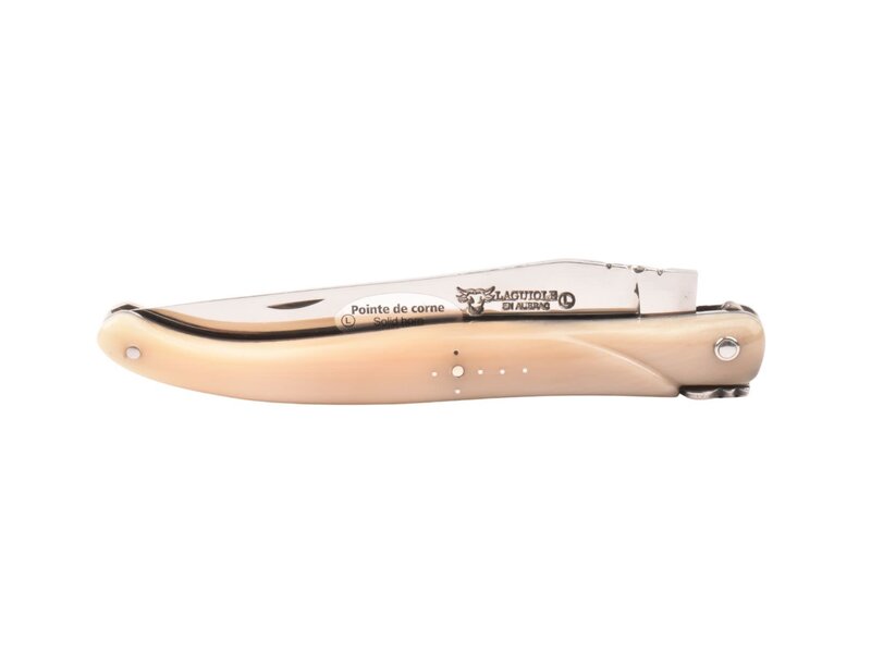 Laguiole en Aubrac 12cm punthoorn - plein manche - mat