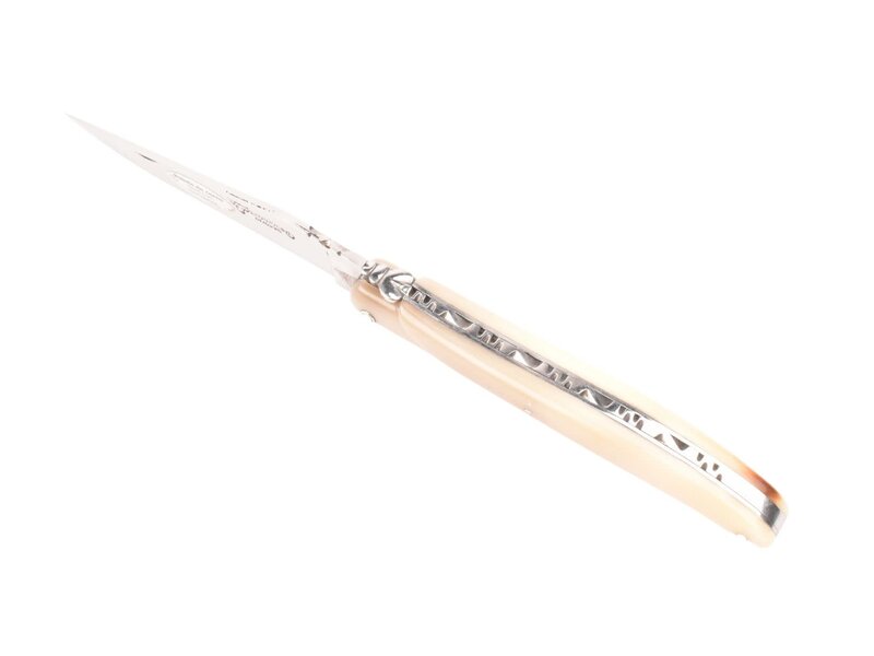 Laguiole en Aubrac 12cm punthoorn - plein manche - mat