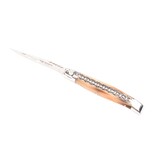 Laguiole en Aubrac 12cm punthoorn - spirale - double platines - glanzend