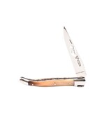 Laguiole en Aubrac 12cm punthoorn - spirale - double platines - glanzend