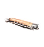 Laguiole en Aubrac 12cm punthoorn - spirale - double platines - glanzend
