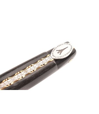 Laguiole en Aubrac "Origine Tour Eiffel" - 12cm ebbenhout - plein manche