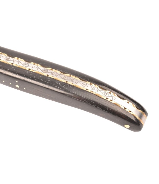 Laguiole en Aubrac "Origine Tour Eiffel" - 12cm ebbenhout - plein manche