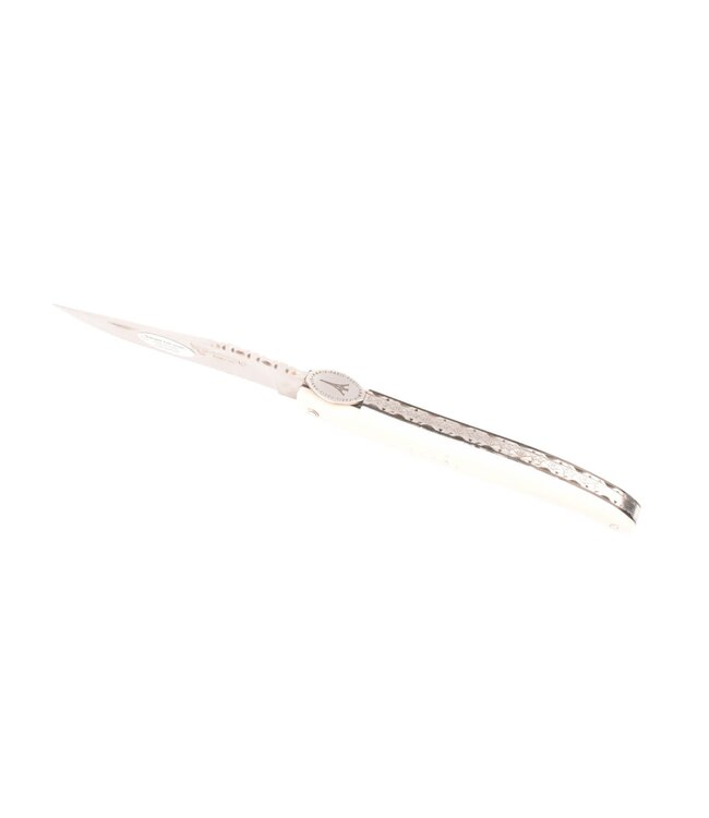 Laguiole en Aubrac "Origine Tour Eiffel" - 12cm geborsteld elforyn - plein manche
