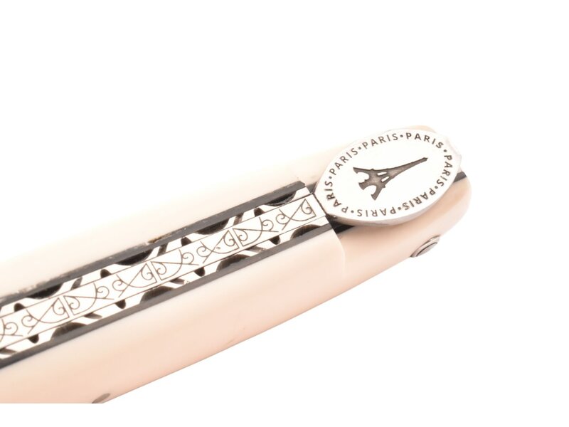 Laguiole en Aubrac "Origine Tour Eiffel" - 12cm elforyn brossé - plein manche