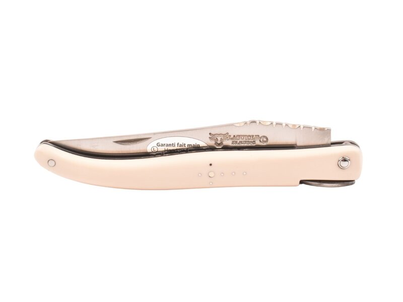 Laguiole en Aubrac "Origine Tour Eiffel" - 12cm elforyn brossé - plein manche