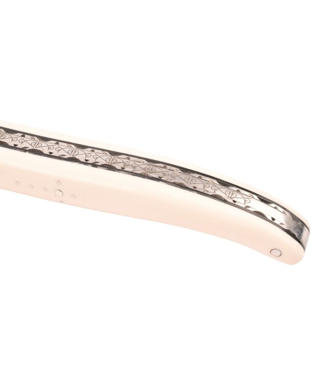 Laguiole en Aubrac "Origine Tour Eiffel" - 12cm elforyn brossé - plein manche