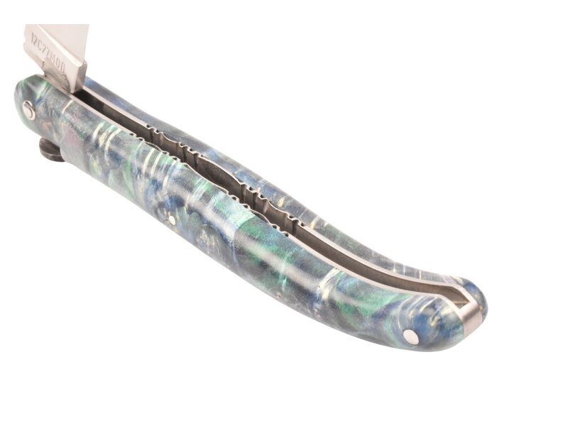 Laguiole en Aubrac 12cm De Aarde - vuurvlierbes wortel blauw - plein manche