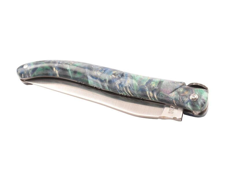 Laguiole en Aubrac 12cm De Aarde - vuurvlierbes wortel blauw - plein manche