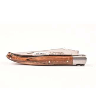 Laguiole en Aubrac 12cm hout uit Aubrac - met enkel eindstuk - mat
