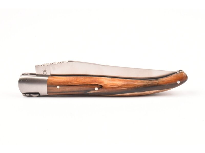 Laguiole en Aubrac 12cm bois d'aubrac - met enkel eindstuk - mat