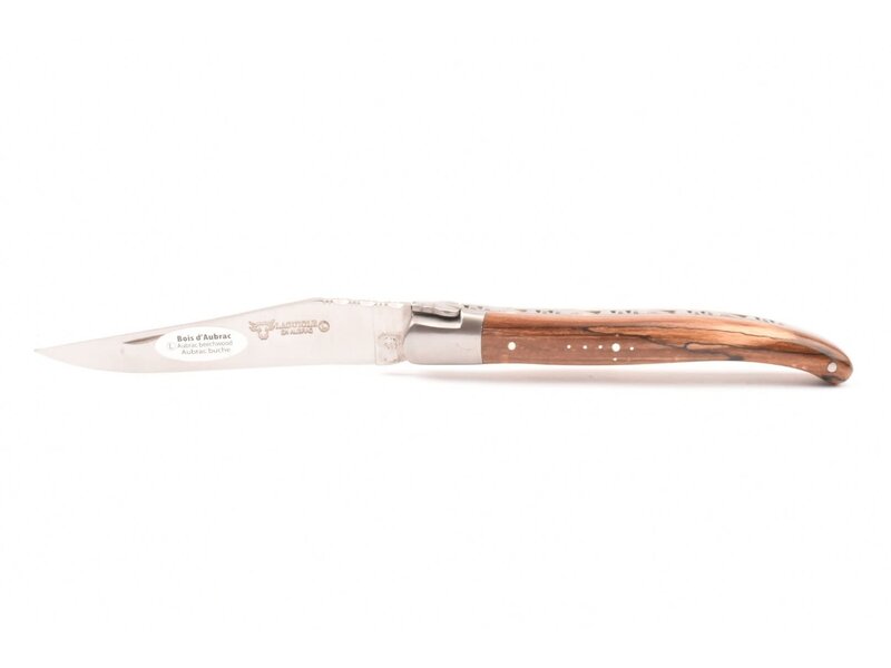Laguiole en Aubrac 12cm bois d'aubrac - met enkel eindstuk - mat