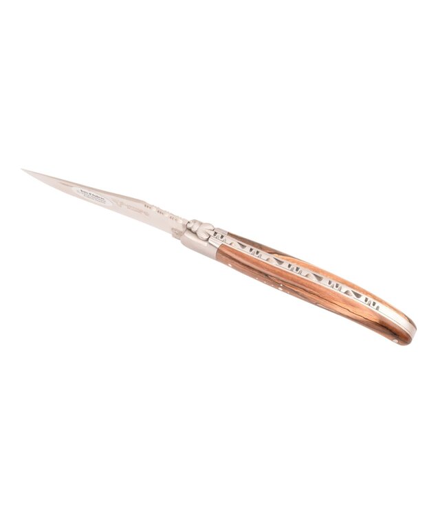 Laguiole en Aubrac 12cm hout uit Aubrac - met enkel eindstuk - mat
