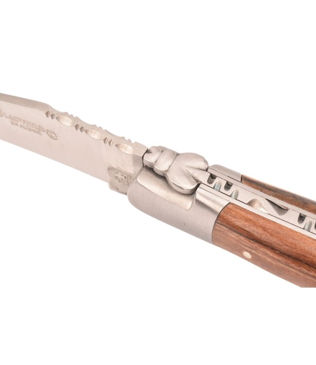 Laguiole en Aubrac 12cm hout uit Aubrac - met enkel eindstuk - mat