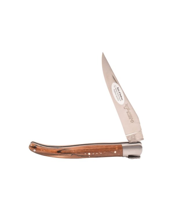 Laguiole en Aubrac 12cm hout uit Aubrac - met enkel eindstuk - mat