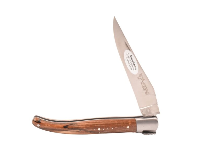 Laguiole en Aubrac 12cm bois d'aubrac - met enkel eindstuk - mat