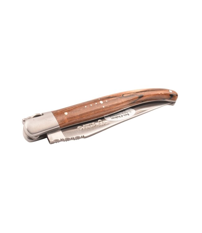 Laguiole en Aubrac 12cm hout uit Aubrac - met enkel eindstuk - mat