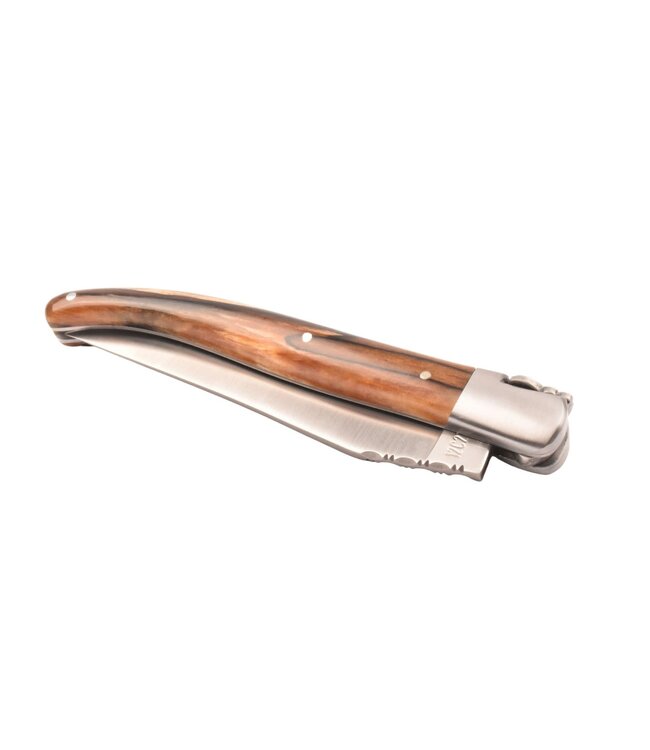 Laguiole en Aubrac 12cm hout uit Aubrac - met enkel eindstuk - mat