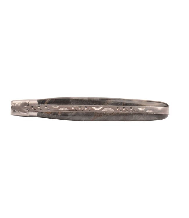 Laguiole en Aubrac 12cm populierenwortelknol - met enkel eindstuk - mat