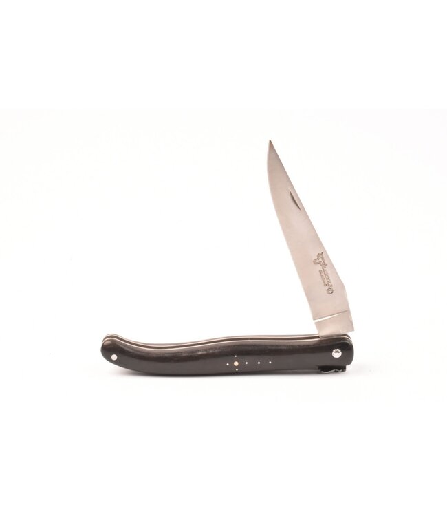 Laguiole en Aubrac 12cm ebbenhout - speciale rug en bij - plein manche - mat