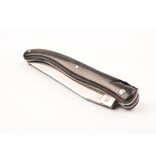 Laguiole en Aubrac 12cm ebbenhout - gegraveerde rug en bij - plein manche