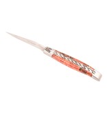 Laguiole en Aubrac Belle Pièce 2025 - 12cm fourche de peuplier rouge - platines guillochées