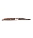 Laguiole en Aubrac 12cm wortelhout van walnoot - damast feuilleté