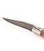 Laguiole en Aubrac 12cm wortelhout van walnoot - damast feuilleté